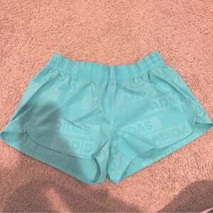 Women’s Adidas Teal Deboss Shorts Size Small